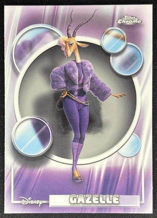 Gazelle 2026 Topps Chrome Disney Zootopia 2 front
