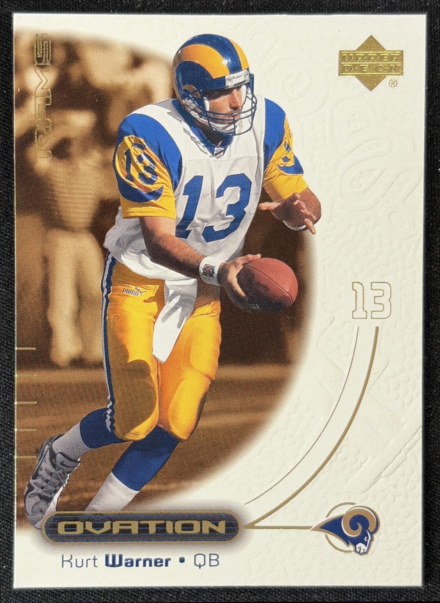 Kurt Warner 2000 Upper Deck Ovation Rams