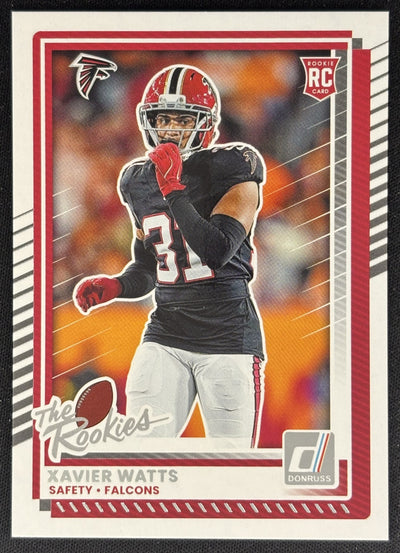 Xavier Watts 2025 Panini Donruss Rookies & Highlights Falcons Sports Trading Cards