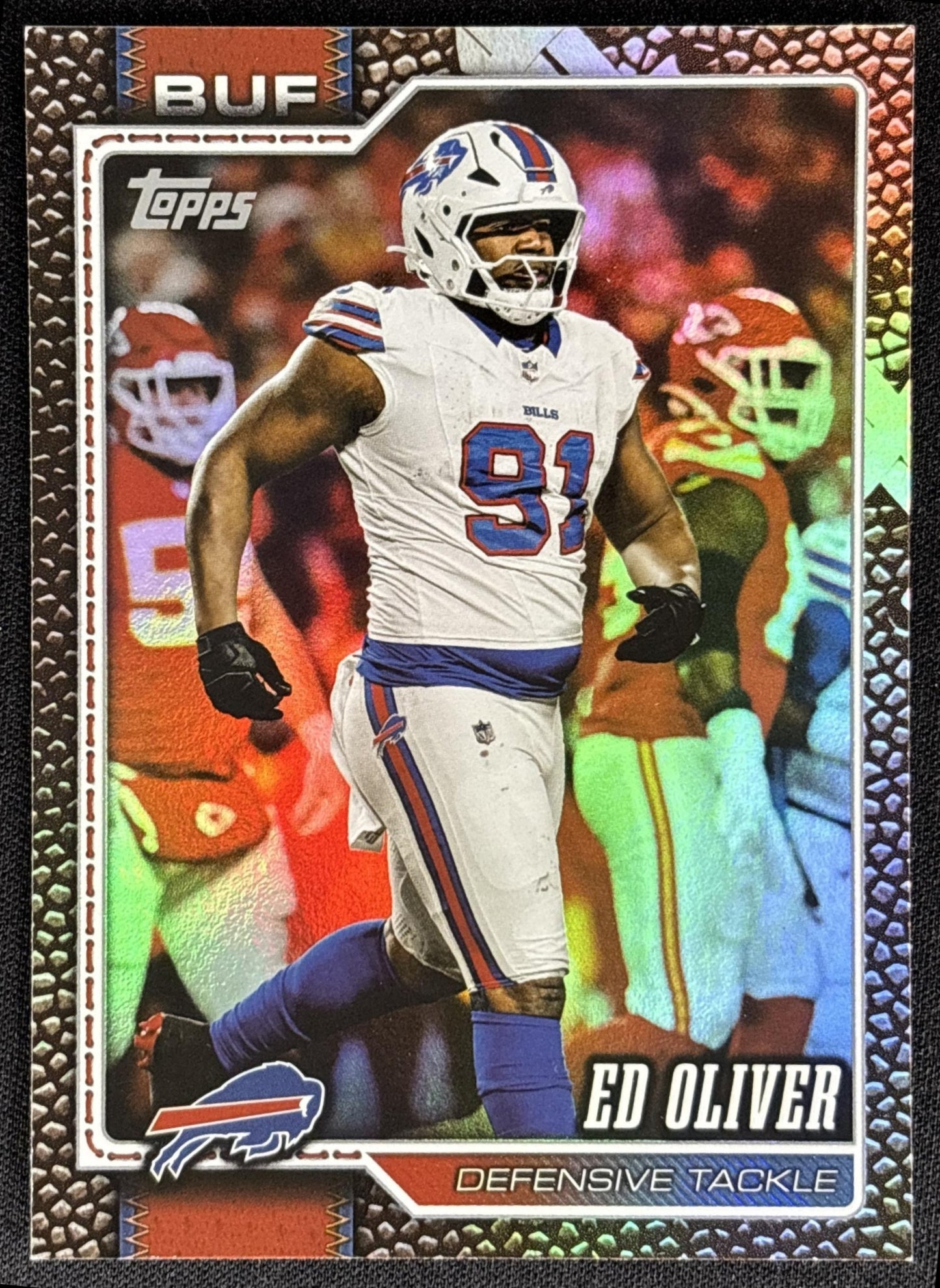 Ed Oliver 2026 Topps Football Leather Foil Bills