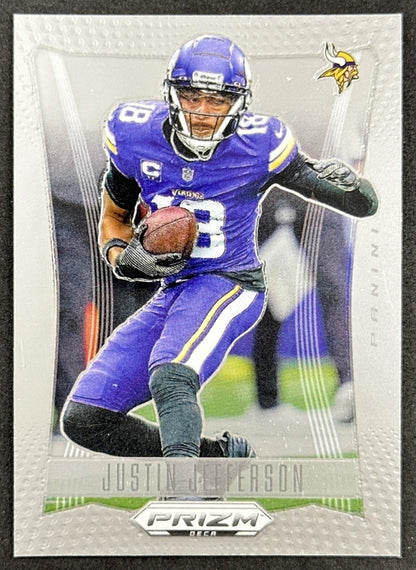 Justin Jefferson 2024 Panini Prizm Deca Vikings front