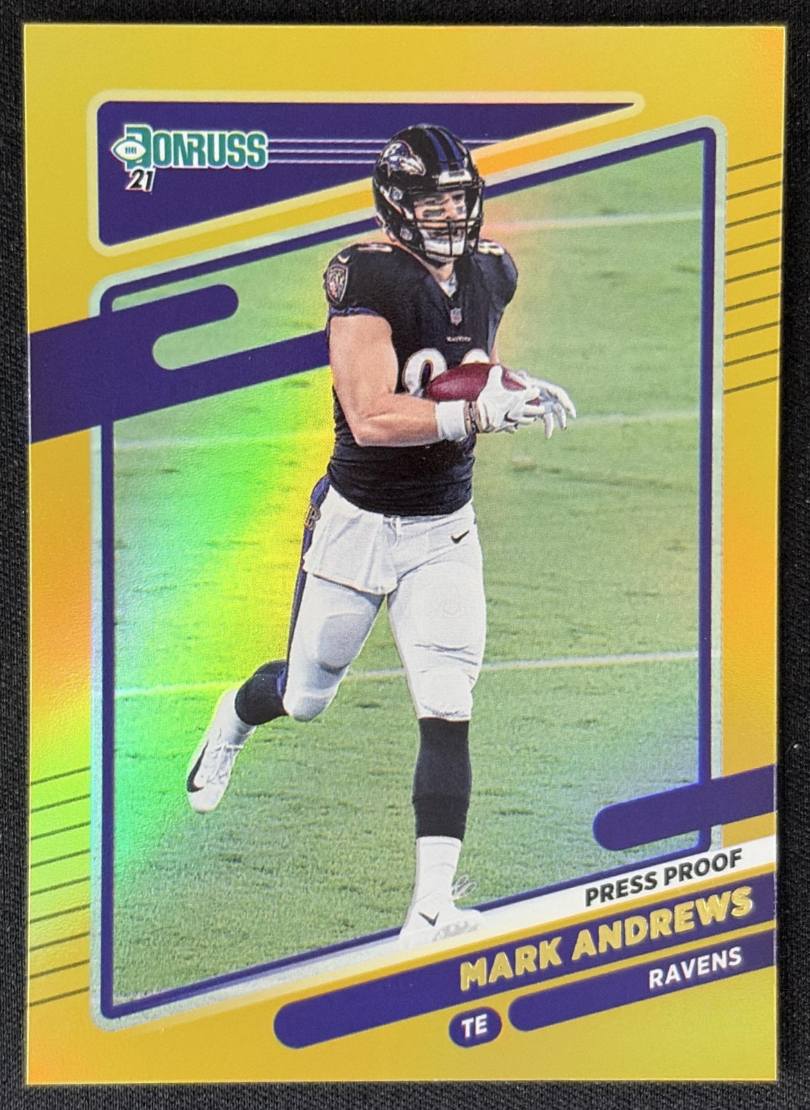 Mark Andrews 2021 Panini Donruss Press Proof Premium Ravens - Baltimore Ravens