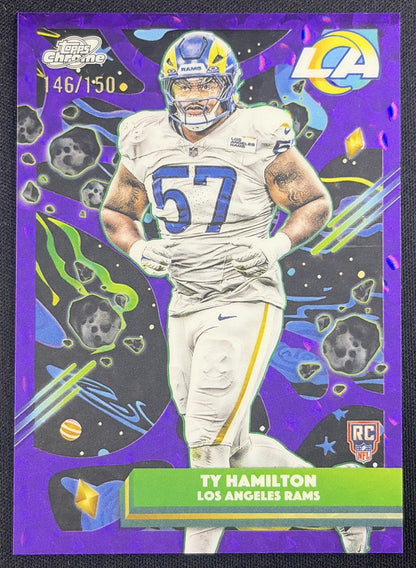 Ty Hamilton 2025 Topps Cosmic Chrome Purple Nebula Refractor /150 Rams
