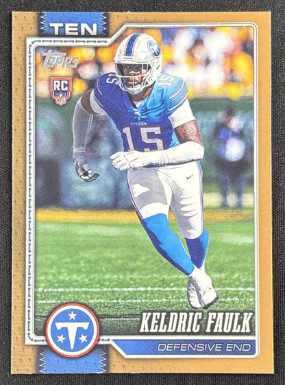 Keldric Faulk 2026 Topps Gold /2026 Titans