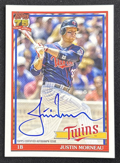 Justin Morneau 2026 Topps Series 2 1991 Auto Twins