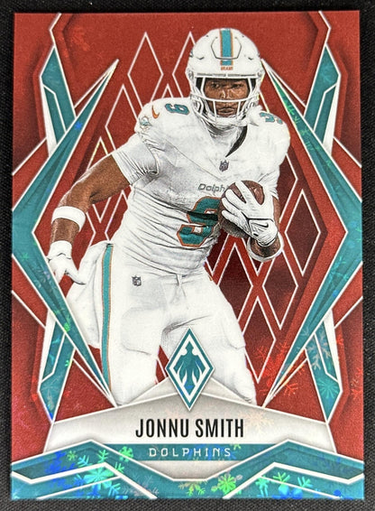 Jonnu Smith 2025 Panini Phoenix Red Winter Prizm /399 Dolphins