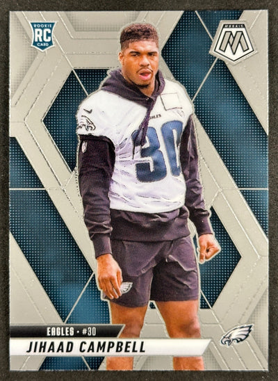 Jihaad Campbell 2025 Mosaic Rookies Eagles Sports Trading Card