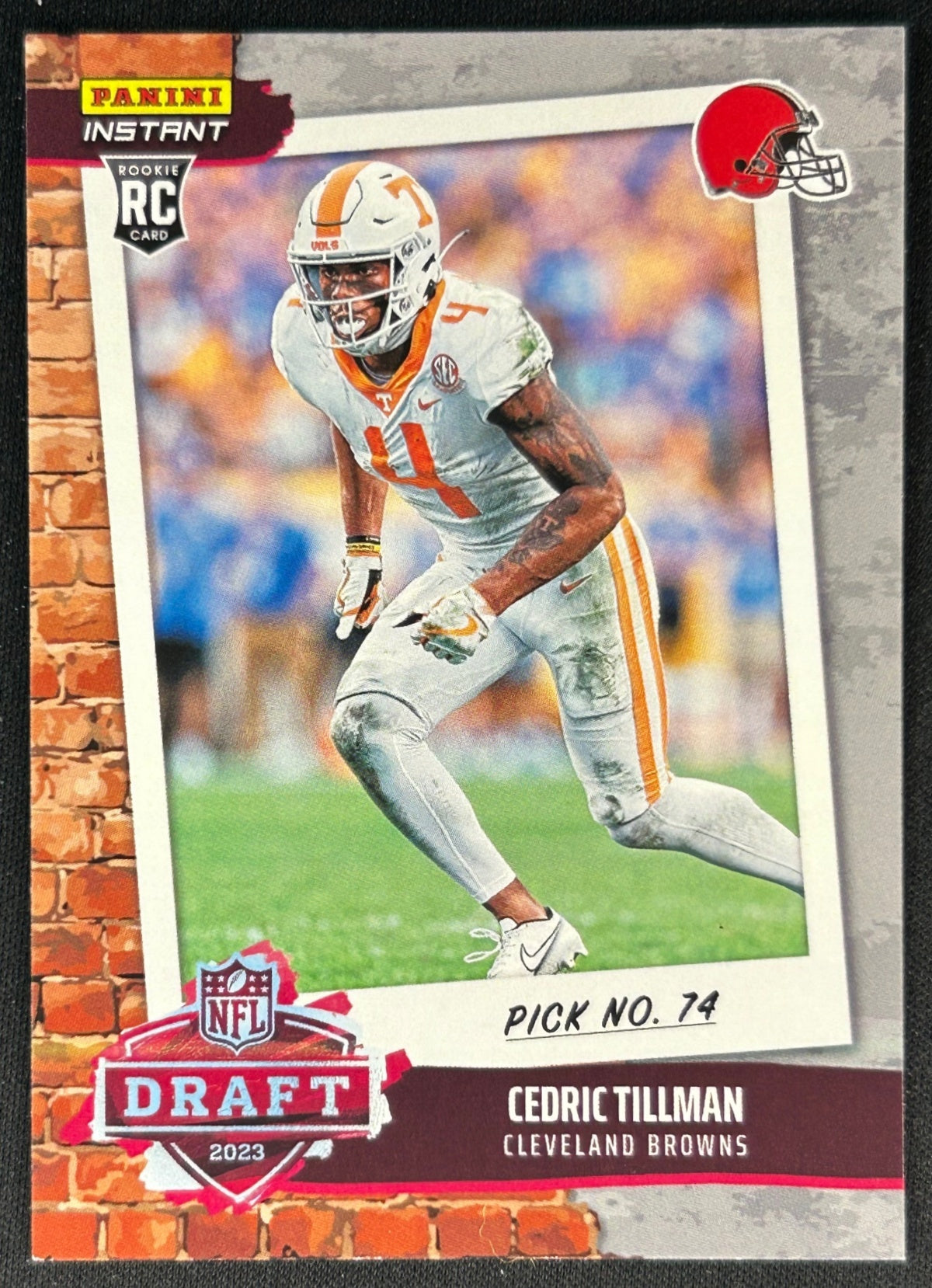 Cedric Tillman 2023 Instant NFL Draft Night Browns front