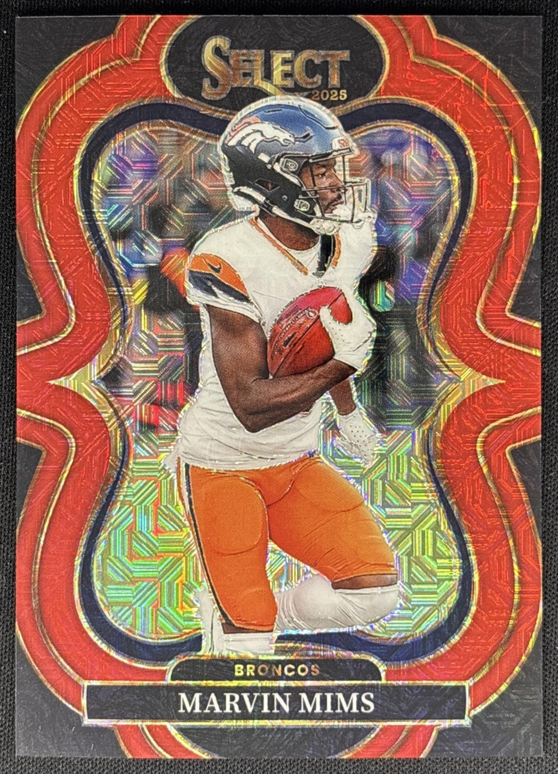 Marvin Mims 2025 Panini Select Suite Level Red Prizm /49 Broncos Sports Trading Cards