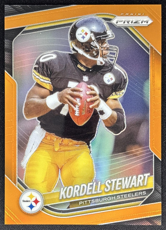 Kordell Stewart 2025 Panini Prizm Orange /249 Steelers Sports Trading Card