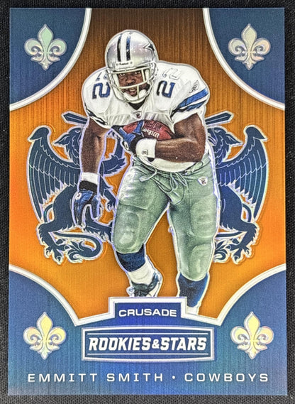 Emmitt Smith 2019 Panini Rookies & Stars Crusade Orange /25 Cowboys Football