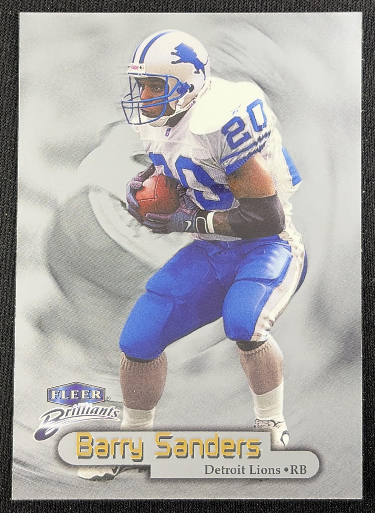Barry Sanders 1998 Fleer Brilliants Blue Lions Sports Trading Card