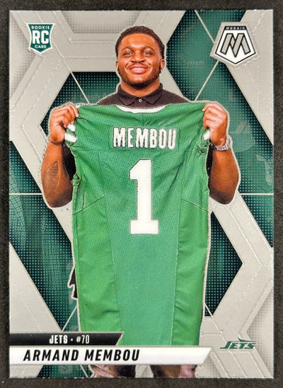 Armand Membou 2025 Mosaic Rookies Jets Sports Trading Card