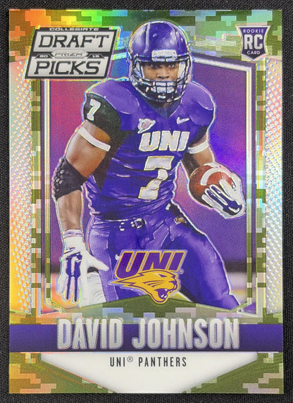 David Johnson 2015 Panini Prizm Collegiate Draft Picks Prizms Camo /199 Sports Trading Card