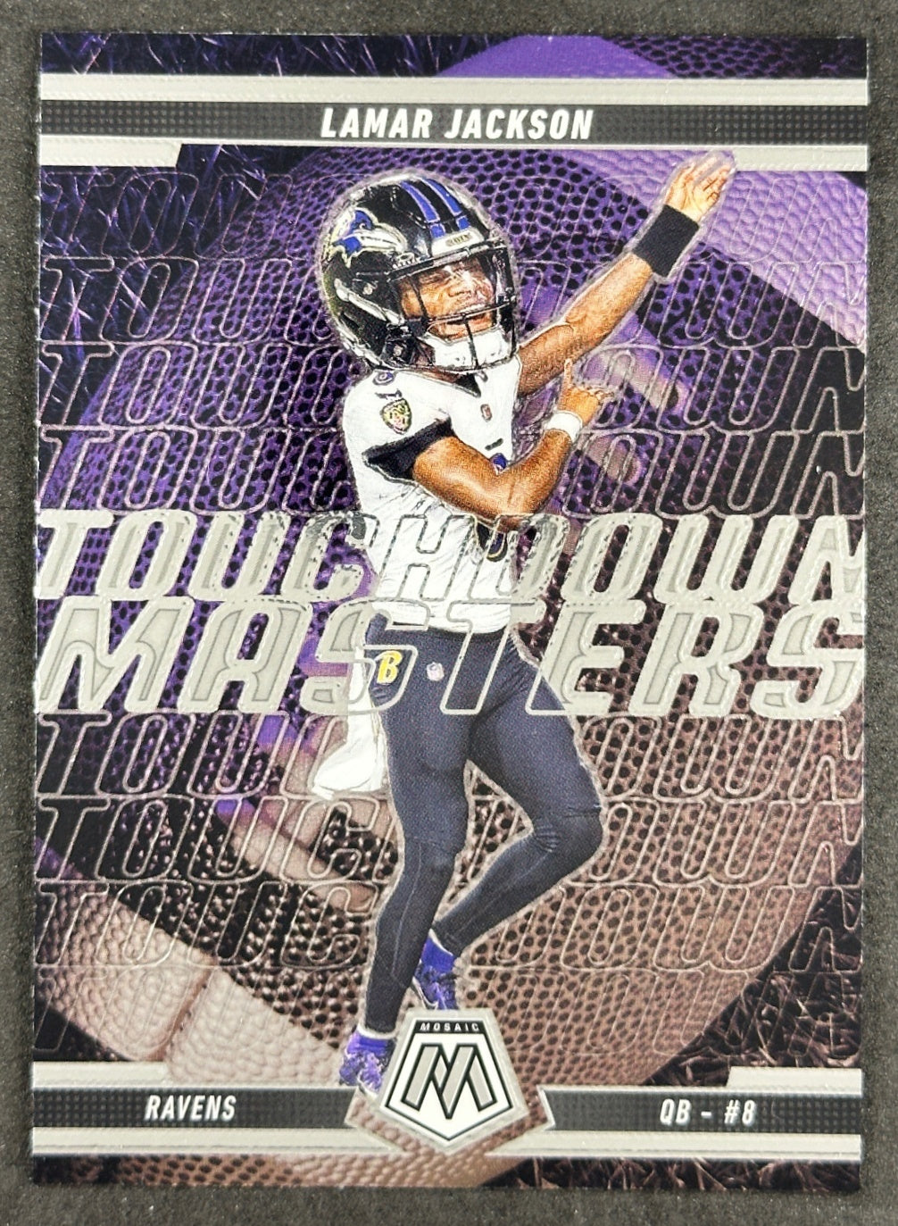 Lamar Jackson 2025 Mosaic Touchdown Masters Ravens Sports Trading Card