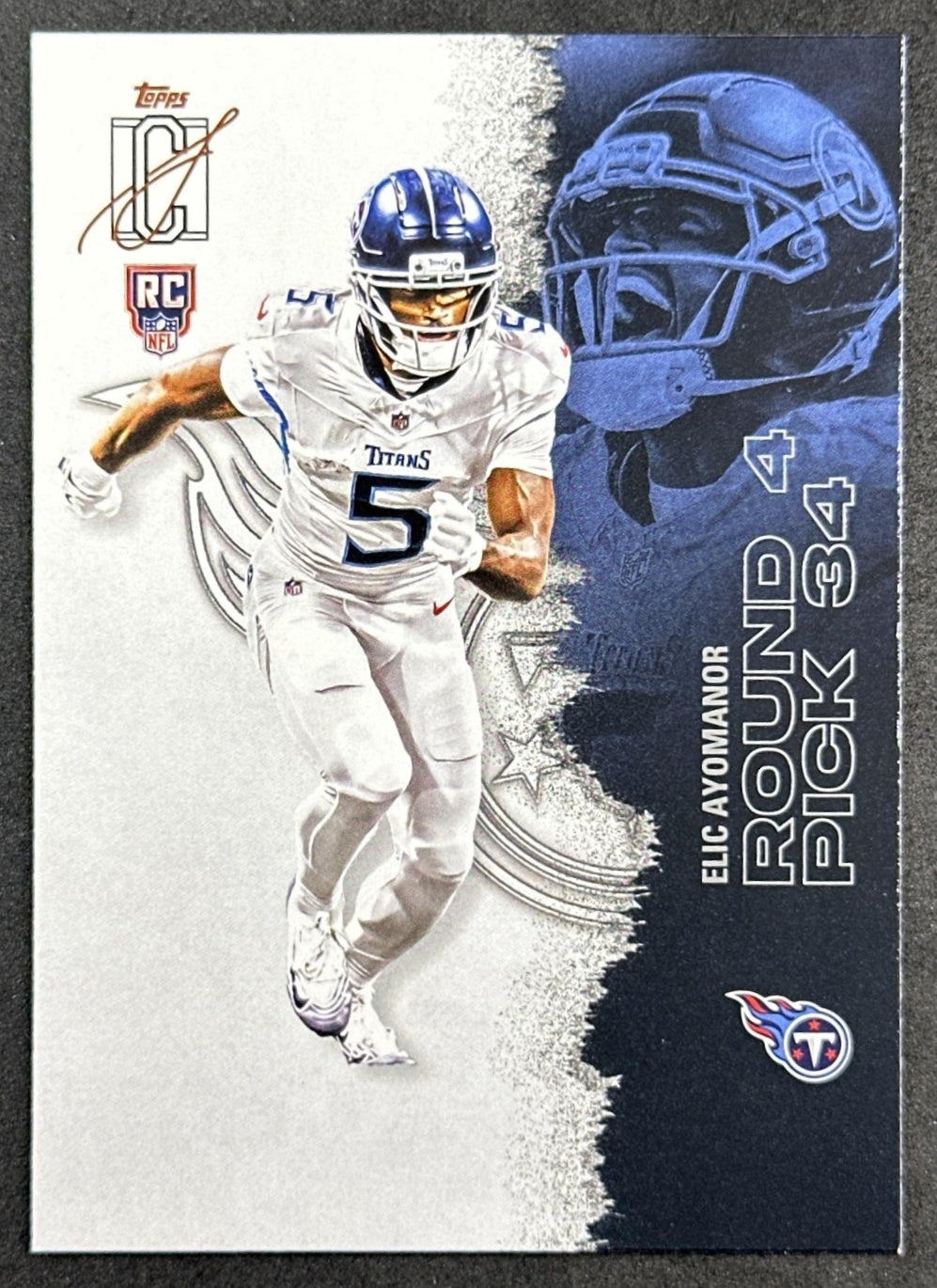 Elic Ayomanor 2025 Topps Signature Class Rookie Titans