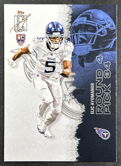 Elic Ayomanor 2025 Topps Signature Class Rookie Titans Sports Trading Card