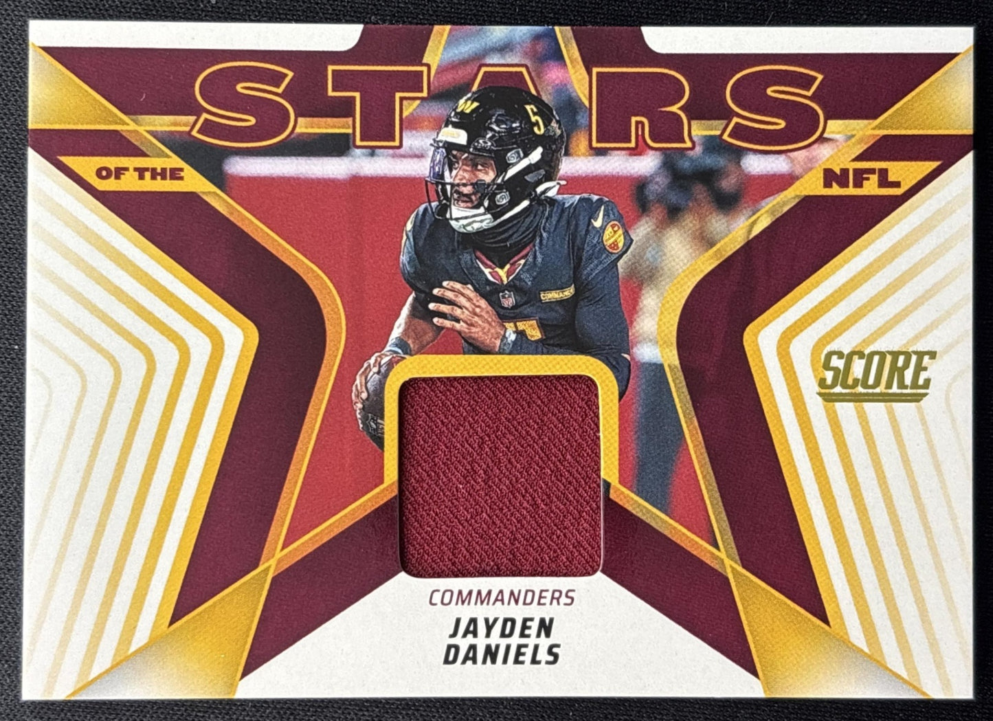 Jayden Daniels 2025 Panini Score Stars of the NFL Jersey Commanders Default Title Sports Trading Cards
