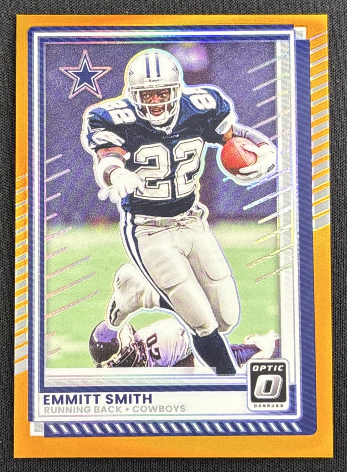 Emmitt Smith 2025 Panini Donruss Optic Orange Prizm /299 Cowboys Sports Trading Card