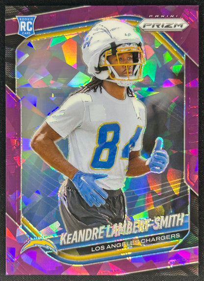 KeAndre Lambert-Smith 2025 Prizm Purple Ice /225 Chargers - Front