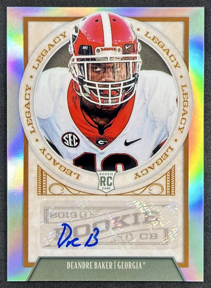 Deandre Baker 2019 Panini Legacy Auto Bulldogs Default Title Sports Trading Cards