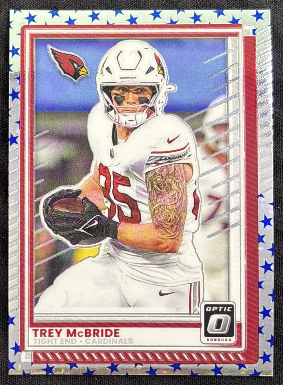 Trey McBride 2025 Panini Donruss Optic Stars Prizm Cardinals Arizona Cardinals