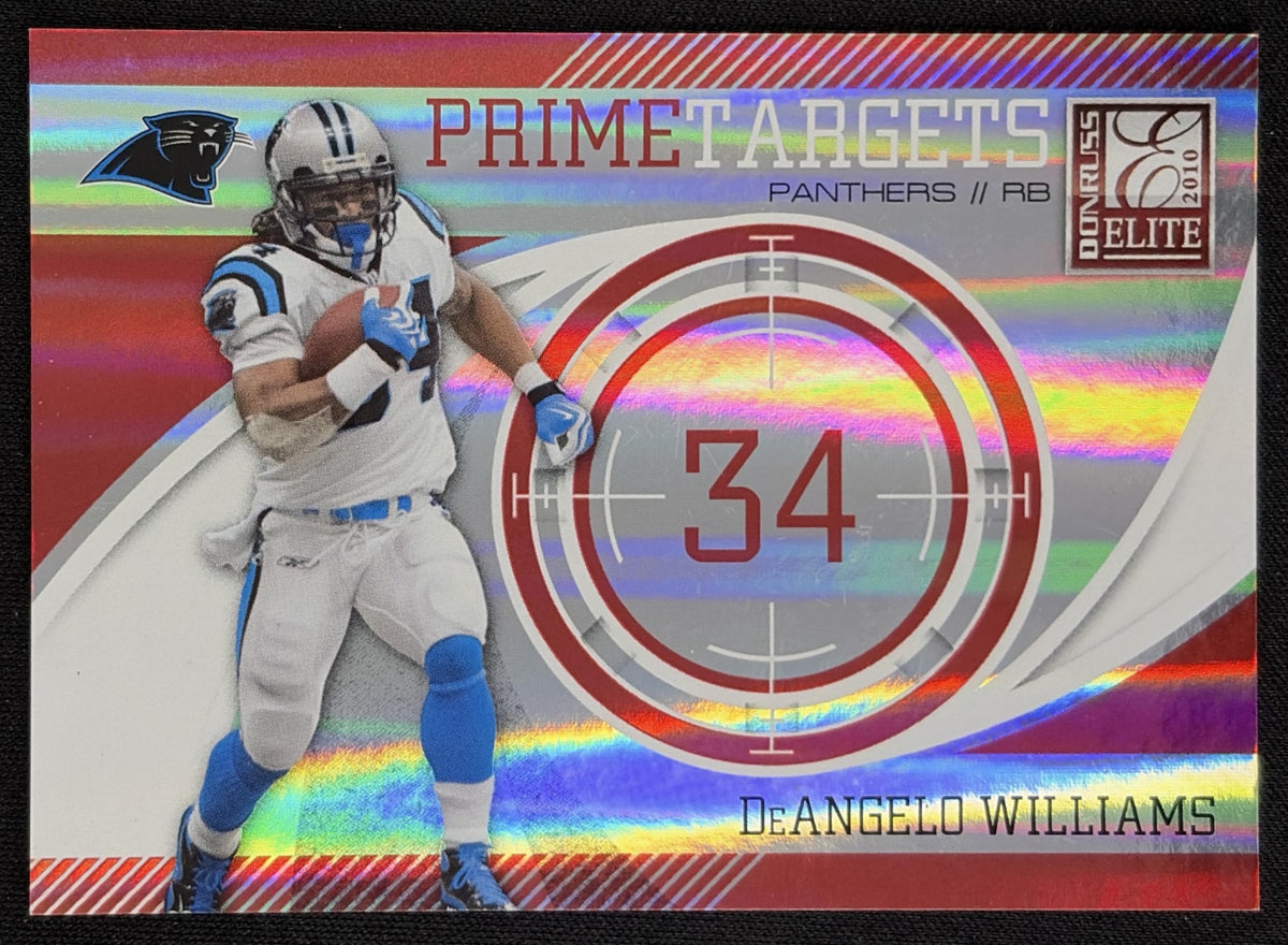DeAngelo Williams 2010 Panini Donruss Elite Prime Targets Red /49 Panthers