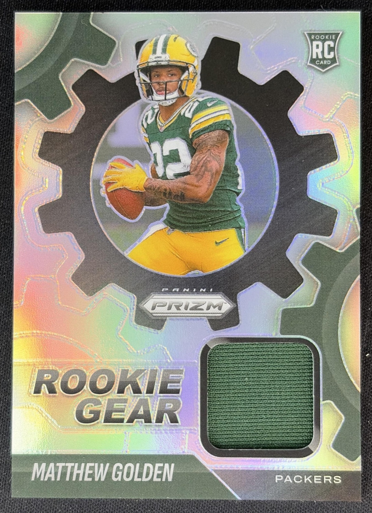 Matthew Golden 2025 Panini Prizm Rookie Gear Packers Sports Trading Cards