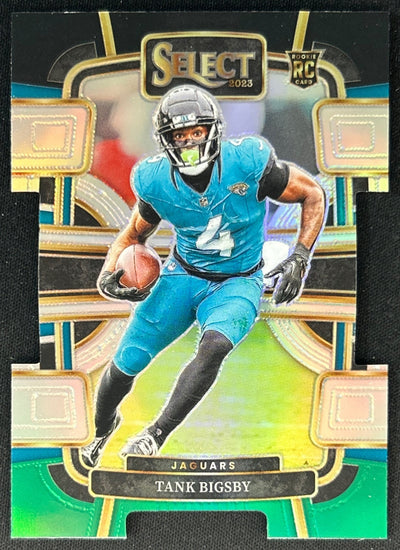 Tank Bigsby 2023 Select Black and Green Prizms Die Cut Jaguars Sports Trading Card