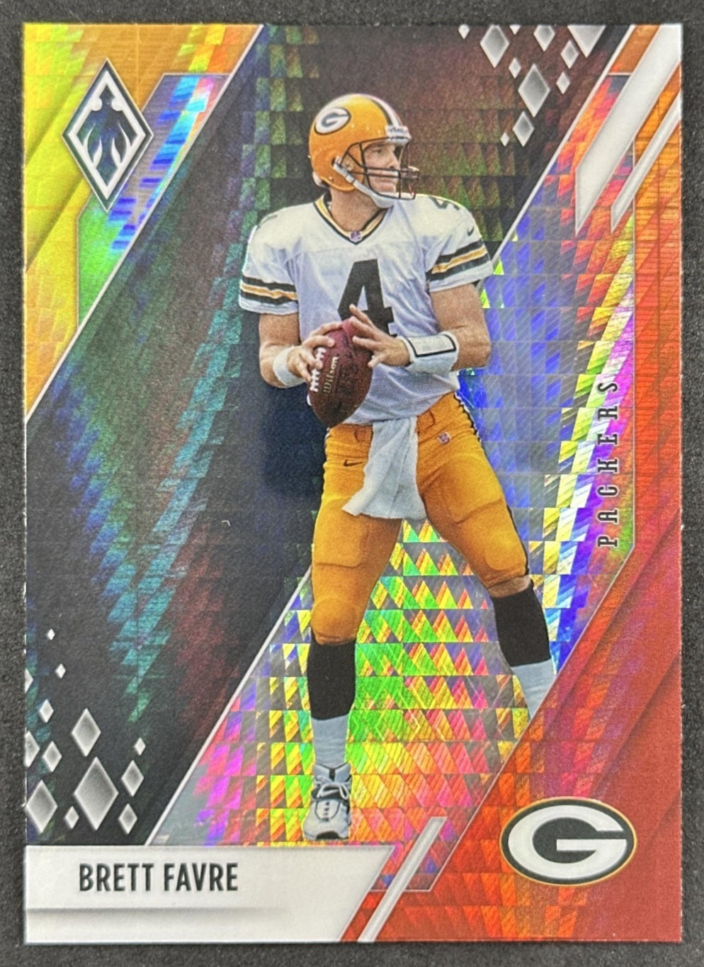 Brett Favre 2021 Panini Phoenix Fire Burst Packers Sports Trading Card