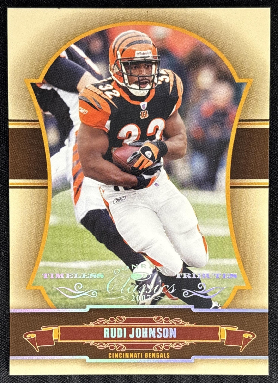 Rudi Johnson 2007 Donruss Classics Timeless Tributes Silver /50 Bengals Sports Trading Card