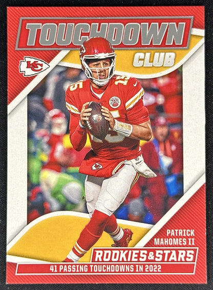 Patrick Mahomes II 2023 Panini Rookies & Stars Touchdown Club Chiefs front