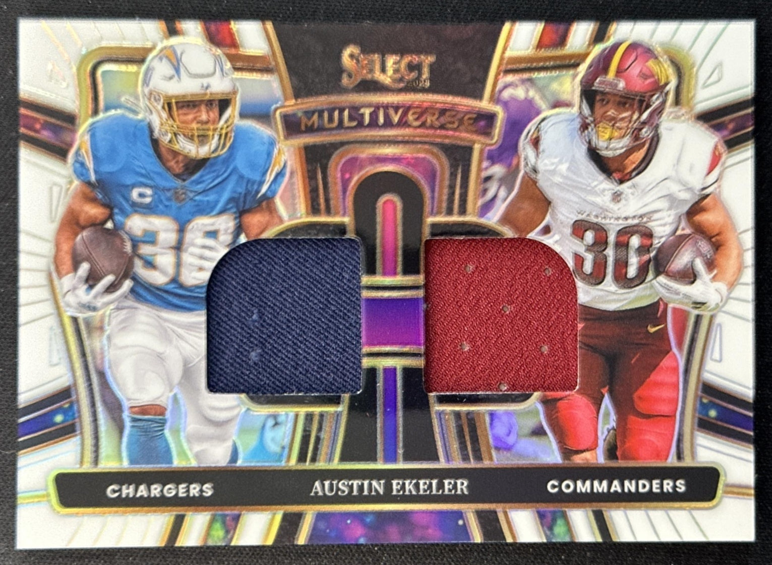 Austin Ekeler 2024 Panini Select Multiverse White Prizm /75