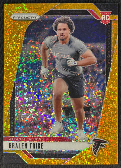 Bralen Trice 2024 Prizm Gold Sparkle/24 Falcons Sports Trading Card