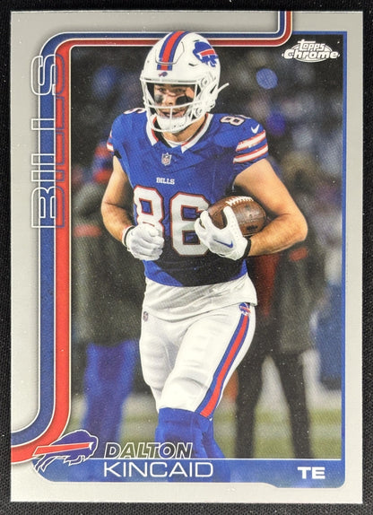 Dalton Kincaid 2025 Topps Chrome Bills Sports Trading Cards