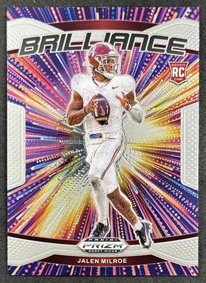 Jalen Milroe 2025 Panini Prizm Draft Picks Brilliance Crimson Tide Seahawks
