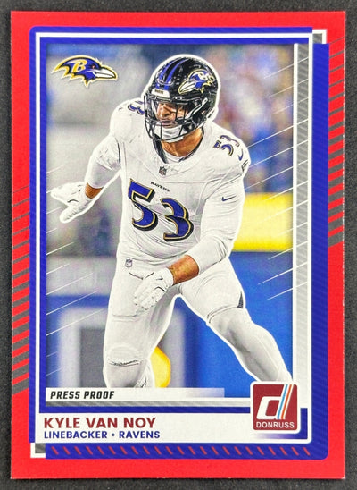 Kyle Van Noy 2025 Panini Donruss Press Proof Red Ravens Default Title Football