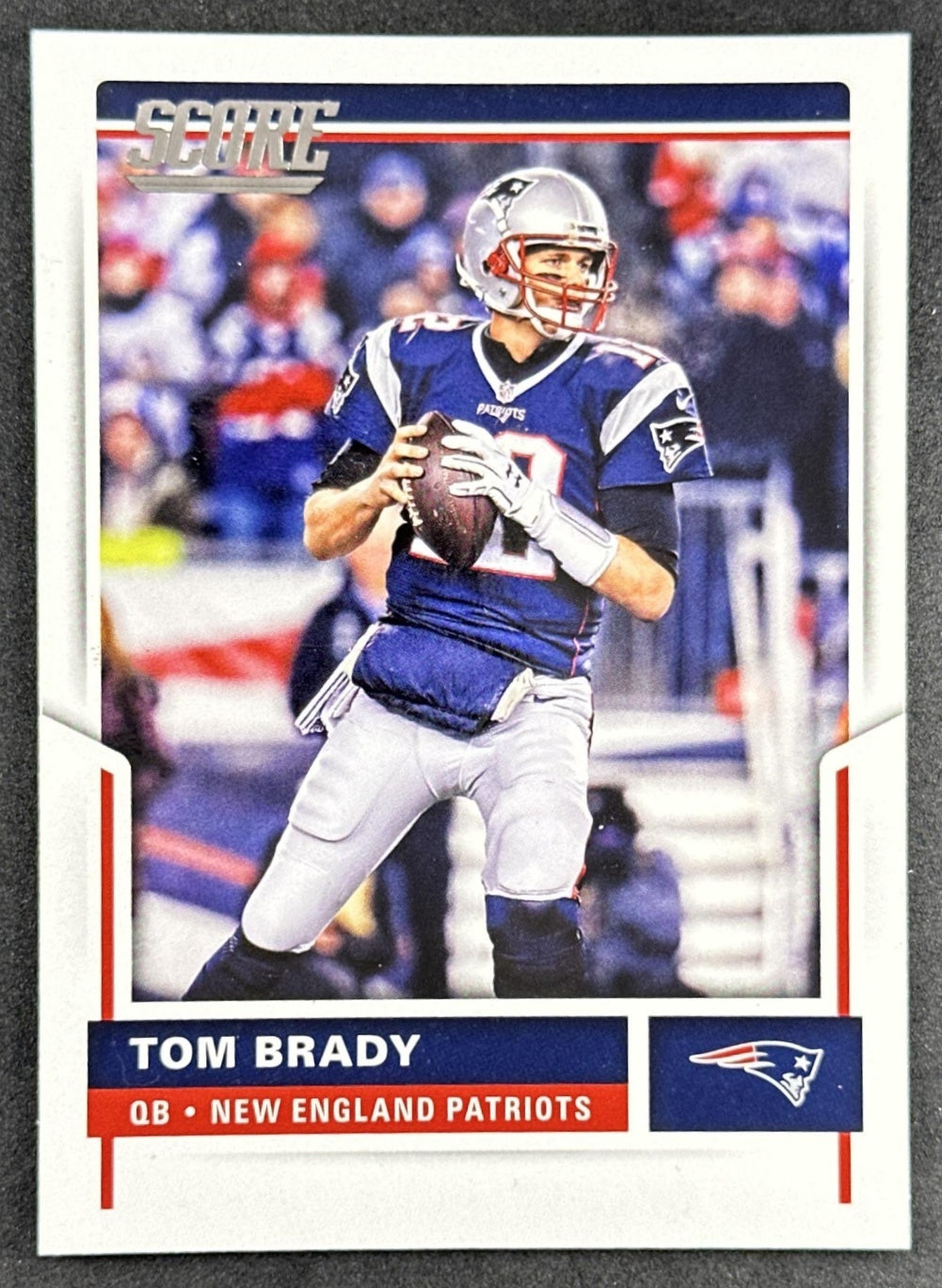 Tom Brady 2017 Panini Score Patriots front