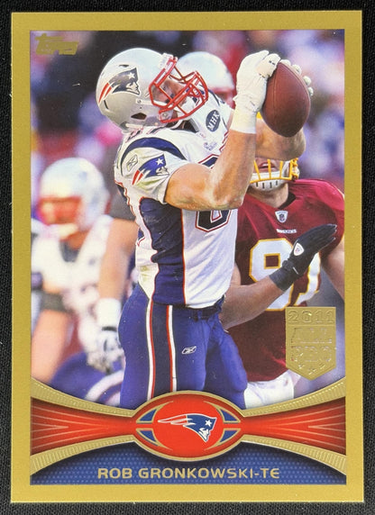Rob Gronkowski 2012 Topps Gold /2012 Patriots Sports Trading Cards