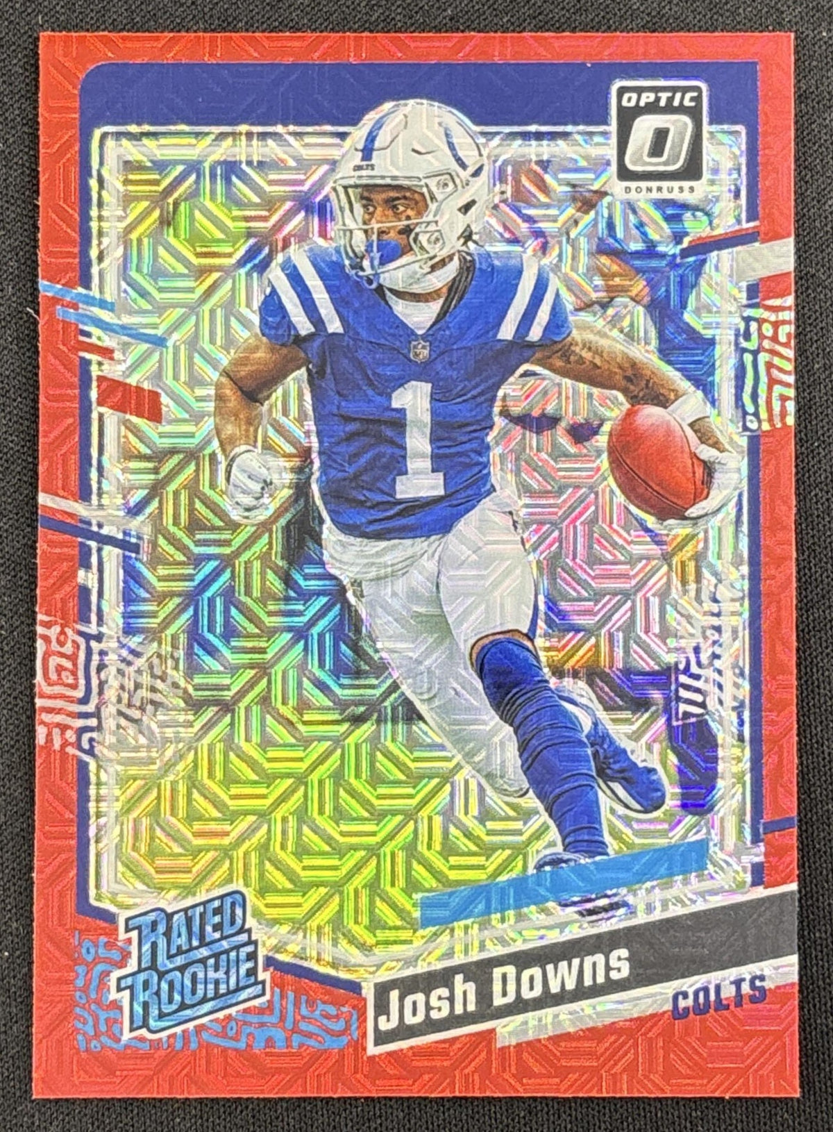 Josh Downs 2023 Panini Donruss Optic Red Mojo Prizm Colts