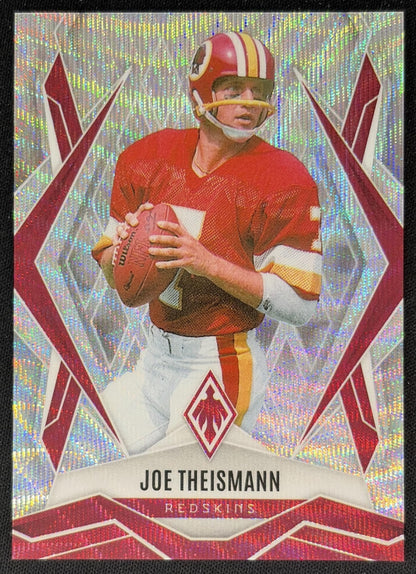 Joe Theismann 2025 Panini Phoenix Red Lazer Prizm /199 Redskins Sports Trading Cards