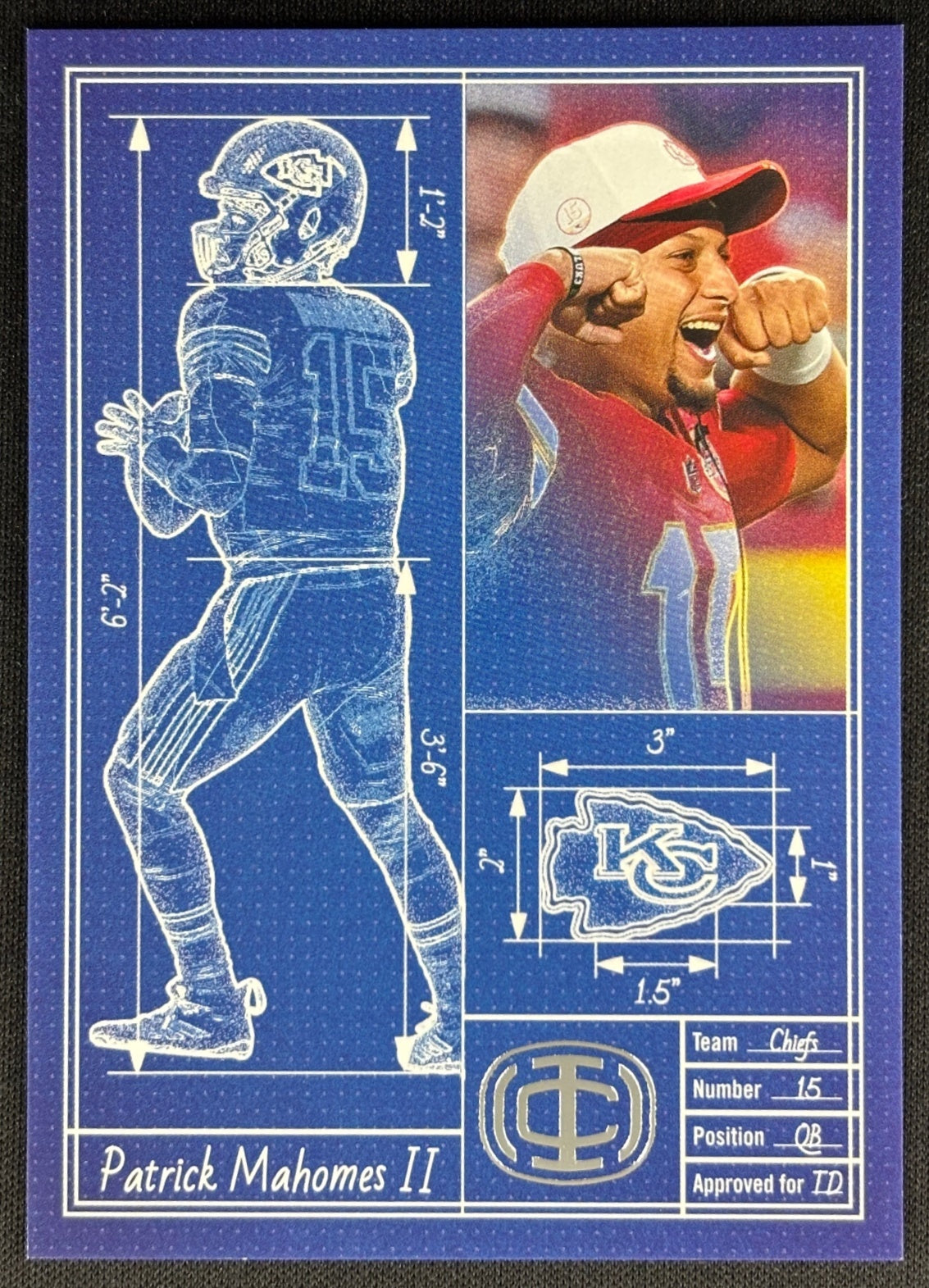 Patrick Mahomes II 2025 Icon Collection Touchdown Architect Chiefs Default Title Sports Trading Cards
