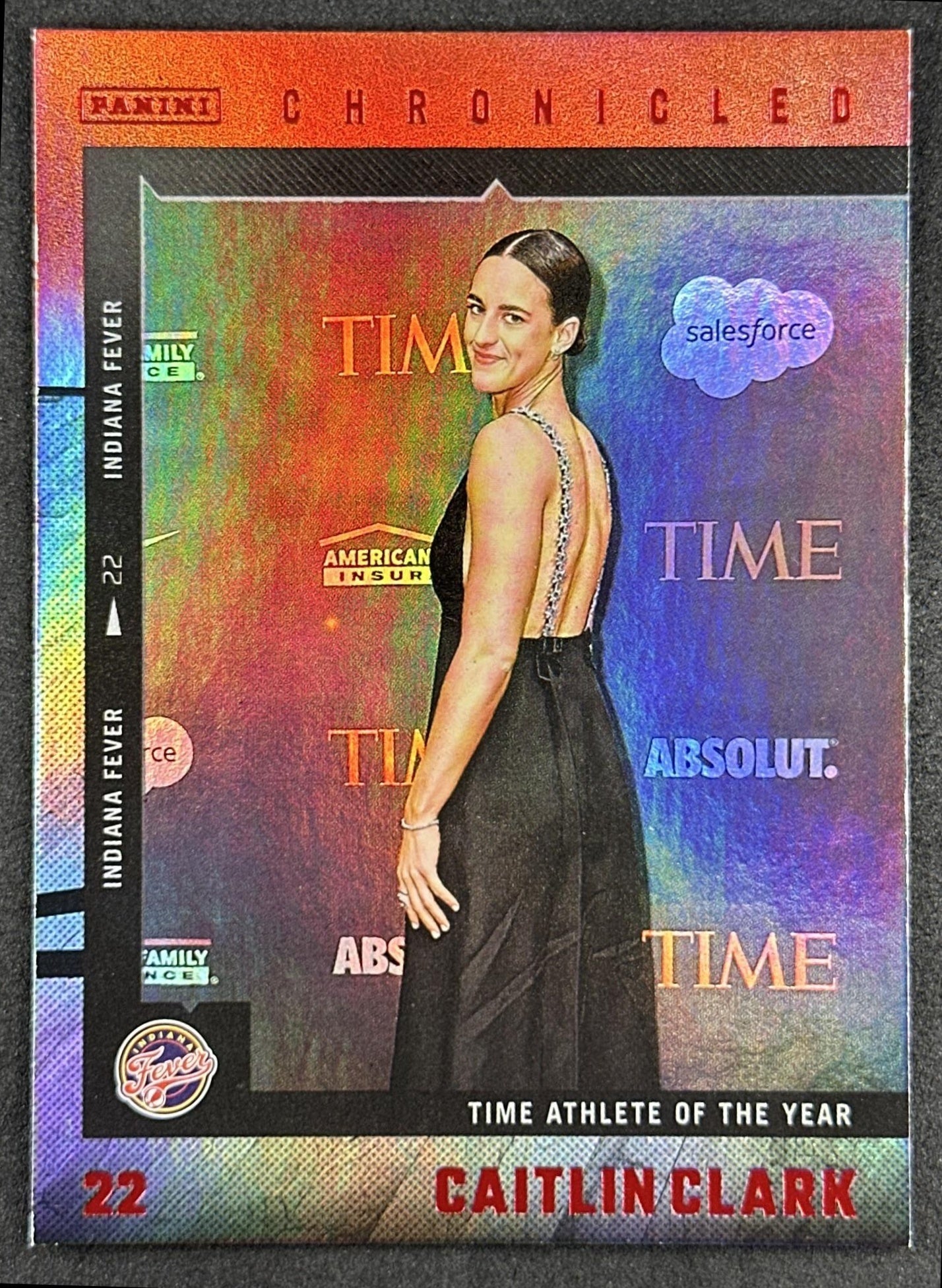 Caitlin Clark 2025 Panini Chronicled Life Style Red Holo Fever 55 Indiana Fever