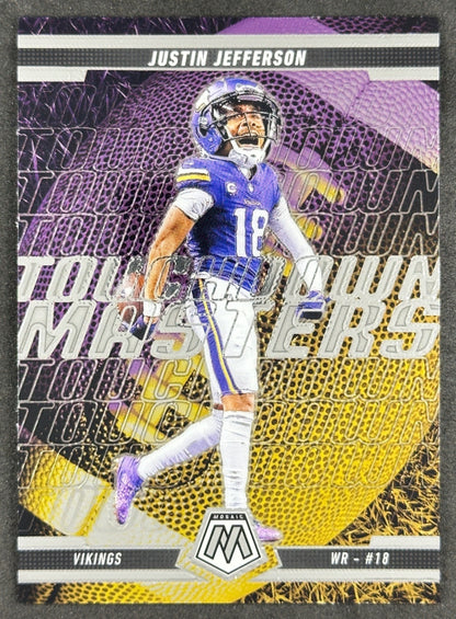 Justin Jefferson 2025 Mosaic Touchdown Masters Vikings Sports Trading Card