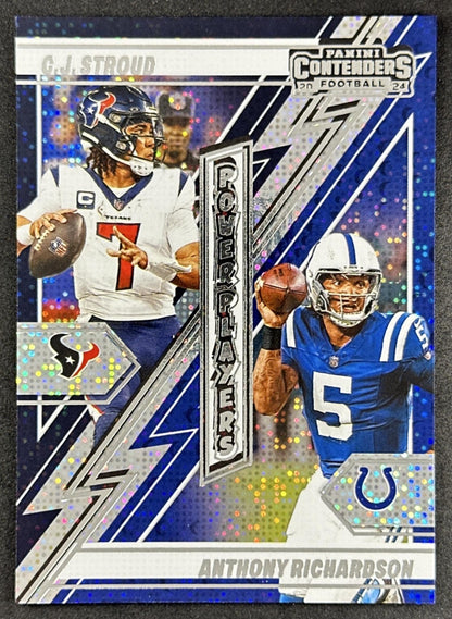 Anthony Richardson C.J. Stroud 2024 Panini Contenders Power Players Sports Trading Card