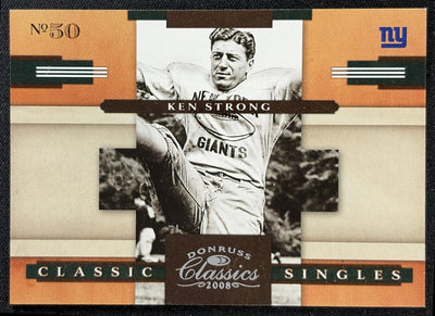 Ken Strong 2008 Donruss Classics Classic Singles /1000 Giants front