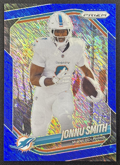 Jonnu Smith 2025 Panini Prizm Blue Shimmer /35 Dolphins
