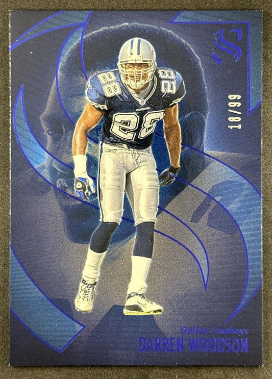 Darren Woodson 2025 Panini Silhouette Blue /99 Cowboys front