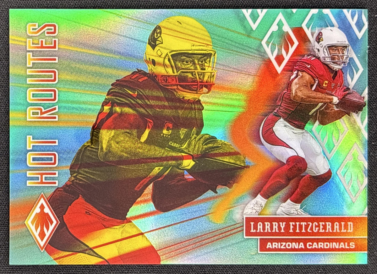 Larry Fitzgerald 2020 Panini Phoenix Hot Routes Teal /175 Cardinals