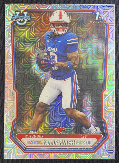 Yamir Knight 2026 Bowman Chrome Prospects Mojo Refractor Mustangs